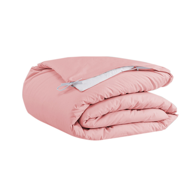 Capa de Edredom Duvet Queen Percal 200 Fios Algodão com Zíper Confort Rosê
