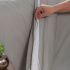 Capa de Edredom Duvet Solteiro Percal 400 Fios Acetinado Dupla Face com Zíper Cinza