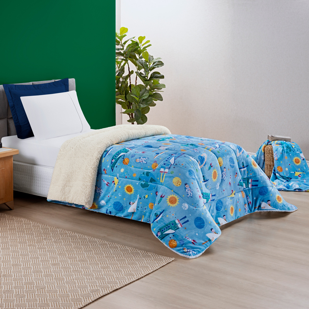 Coberdrom Cobertor Solteiro Manta/Sherpa Dupla Face Bouti Kids ...
