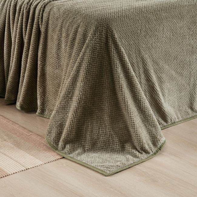 Cobertor Casal Queen King Manta Microfibra Coberta 2,20x2,40M Toque de Seda Premier Macio Bege