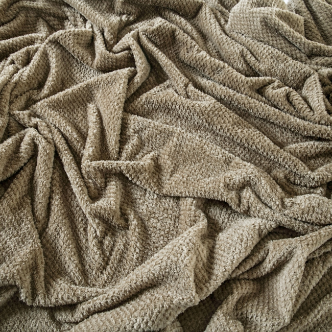 Cobertor Casal Queen King Manta Microfibra Coberta 2,20x2,40M Toque de Seda Premier Macio Bege