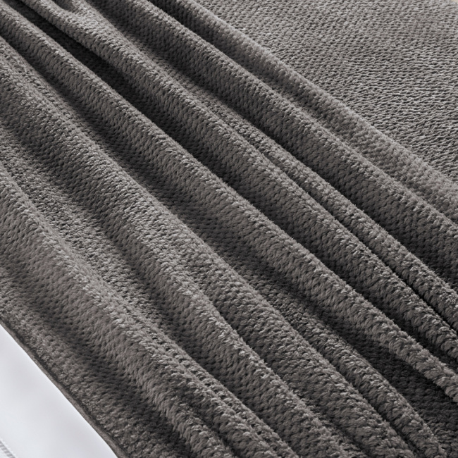 Cobertor Casal Queen King Manta Microfibra Coberta 2,20x2,40M Toque de Seda Premier Macio Prata