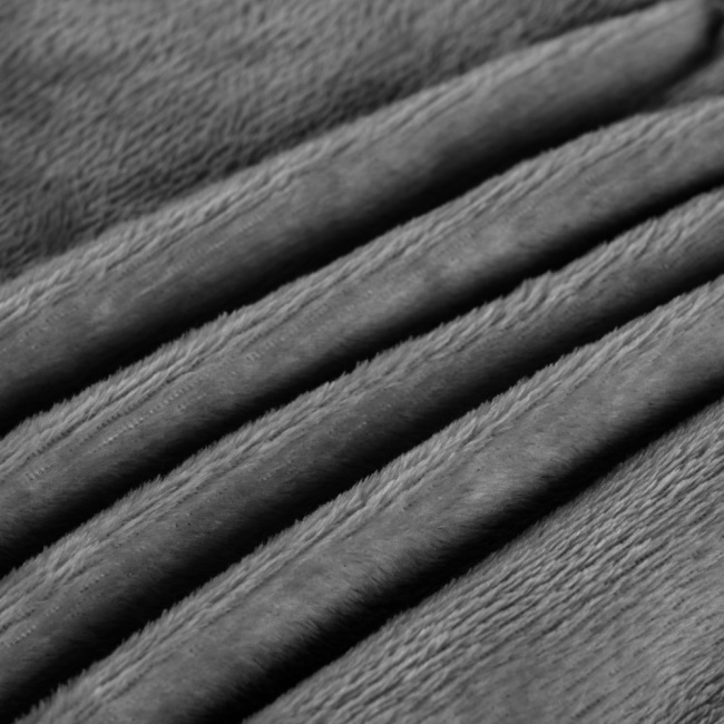 Cobertor Manta Flannel 180g/m² Toque Macio Turim Cinza