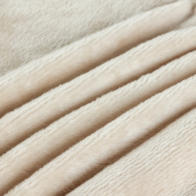 Cobertor Manta Flannel 180g/m² Toque Macio Turim Marfim