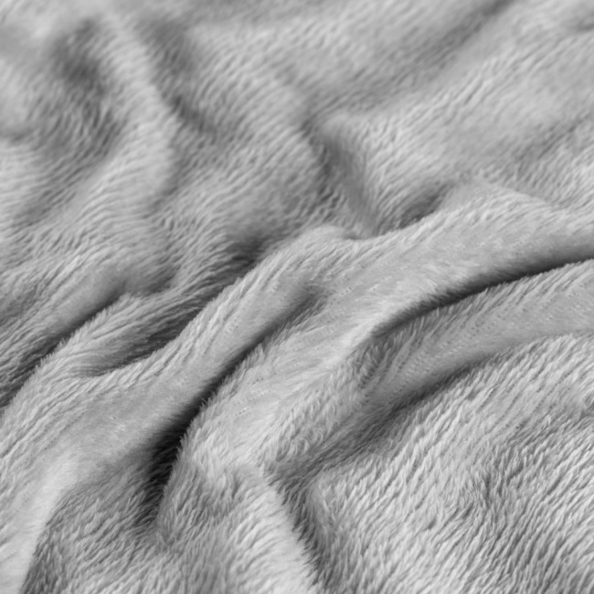 Cobertor Manta Flannel 180g/m² Toque Macio Turim Prata