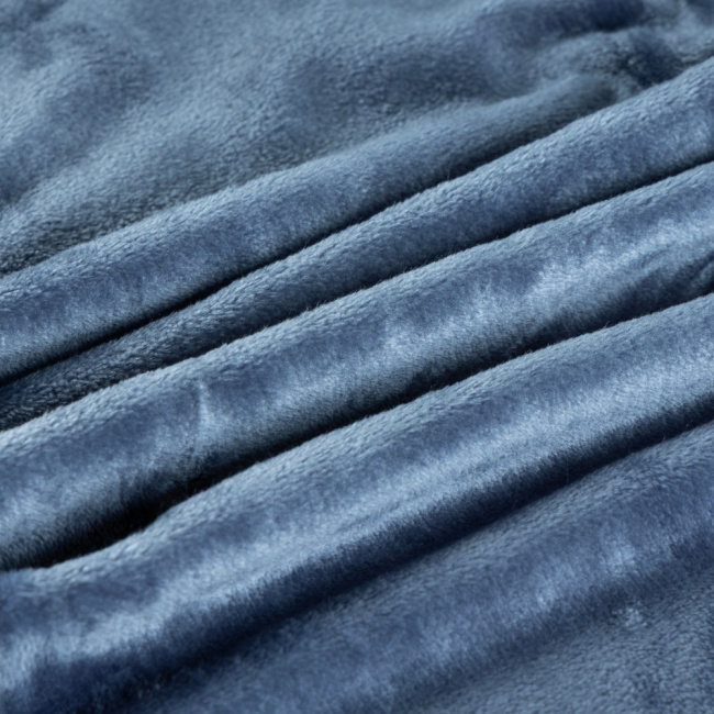 Cobertor Manta Flannel King Quebec 2,60x2,40m 300g/m² Azul