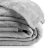 Cobertor Manta Flannel King Quebec 2,60x2,40m 300g/m² Prata