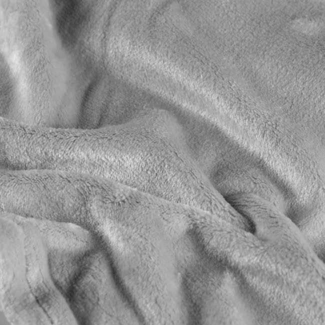 Cobertor Manta Flannel King Quebec 2,60x2,40m 300g/m² Prata