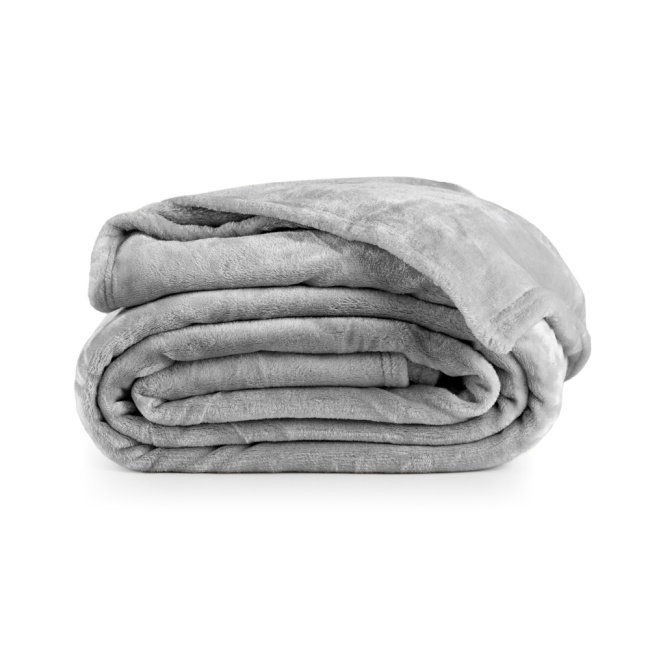 Cobertor Manta Flannel King Quebec 2,60x2,40m 300g/m² Prata