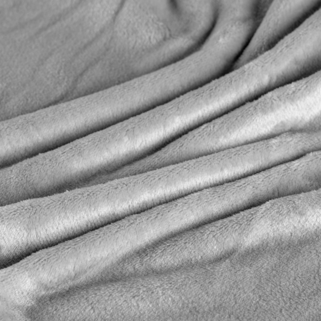 Cobertor Manta Flannel King Quebec 2,60x2,40m 300g/m² Prata