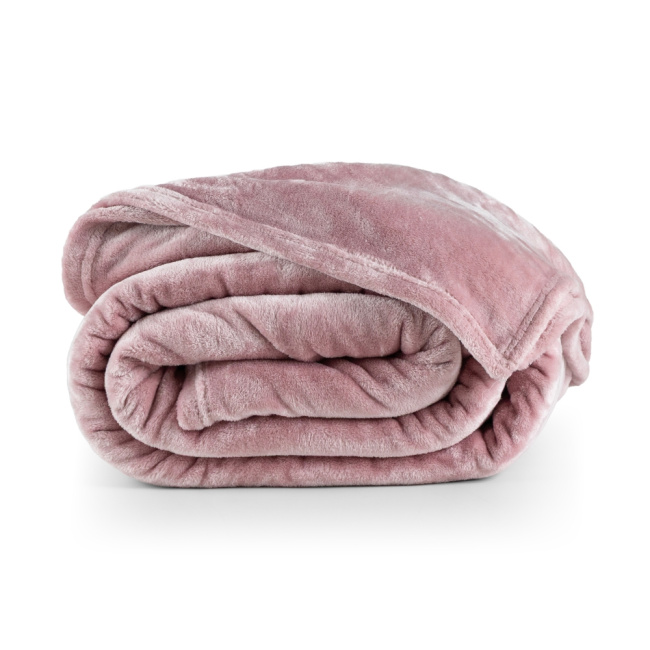 Cobertor Manta Flannel King Quebec 2,60x2,40m 300g/m² Rosê