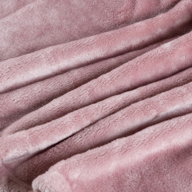 Cobertor Manta Flannel King Quebec 2,60x2,40m 300g/m² Rosê