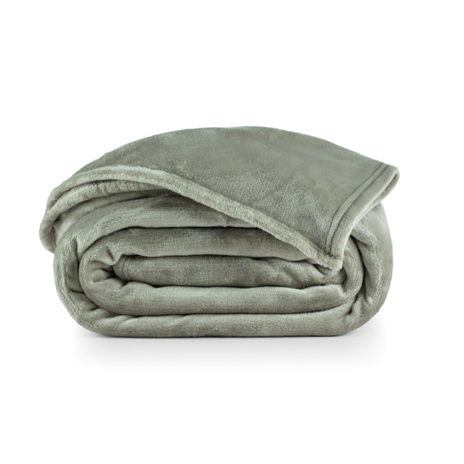 Cobertor Manta Flannel King Quebec 2,60x2,40m 300g/m² Verde