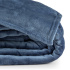 Cobertor Manta Flannel Queen Quebec 2,40x2,20m 300g/m² Azul