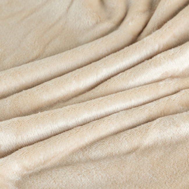 Cobertor Manta Flannel Queen Quebec 2,40x2,20m 300g/m² Marfim