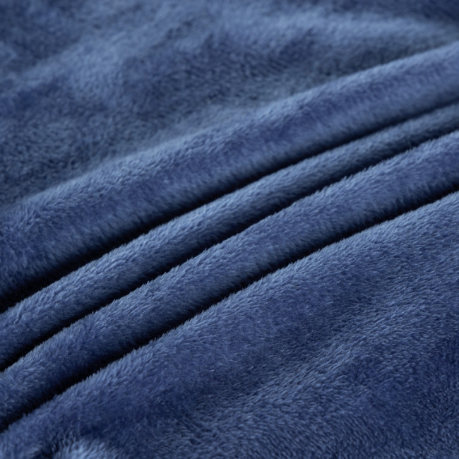 Cobertor Manta Flannel Queen Turim 2,40x2,20m 180g/m² Azul