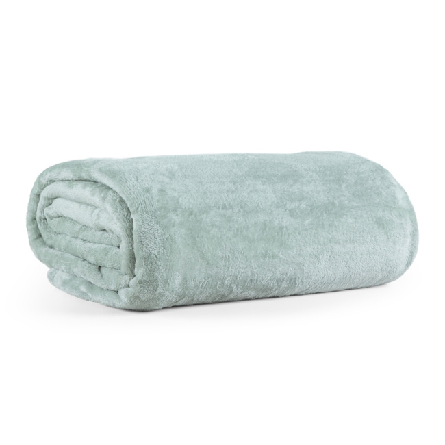 Cobertor Manta Flannel Queen Turim 2,40x2,20m 180g/m² Verde