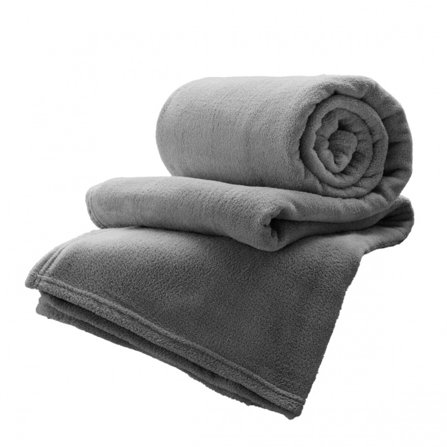 Cobertor Manta Fleece Queen 2,20x2,40m Toque Macio Bélgica Granizo