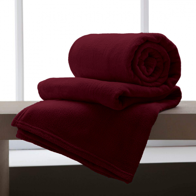 Cobertor Manta Fleece Queen 2,20x2,40m Toque Macio Bélgica Vermelho