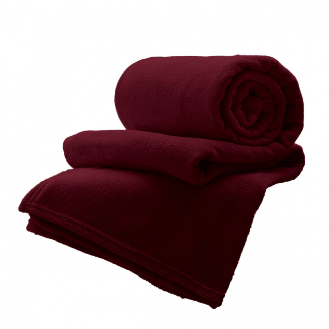 Cobertor Manta Fleece Queen 2,20x2,40m Toque Macio Bélgica Vermelho