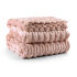 Cobertor Queen Manta Flannel Canelada Coberta 2,20x2,40M Polar Blush