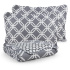 Colcha Cobre Leito Capri Dupla Face Estampado Cinza
