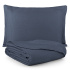 Colcha Cobre Leito Dupla Face Siena Matelado Azul