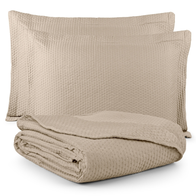 Colcha Cobre Leito Dupla Face Siena Matelado Bege