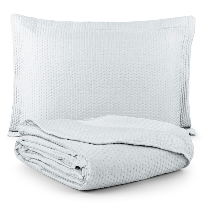 Colcha Cobre Leito Dupla Face Siena Matelado Branco