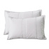 Colcha Cobre Leito King 3 Peças Percal Premium 230 Fios 100% Algodão Fio 40/1 Matelassê Pau Brasil Branco