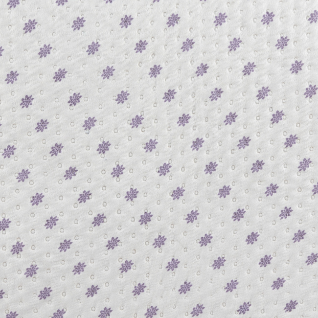 Colcha Cobre Leito Solteiro 2 Peças Capri Dupla Face Estampado Lilás