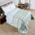 Edredom Cobertor King 400 Fios Percal Matelassê Dupla Face Premier Estampado Grid Verde