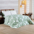 Edredom Cobertor Queen 400 Fios Percal Matelassê Dupla Face Premier Estampado Geometric Verde