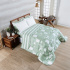 Edredom Cobertor Super King 400 Fios Percal Matelassê Dupla Face Premier Estampado Geometric Verde