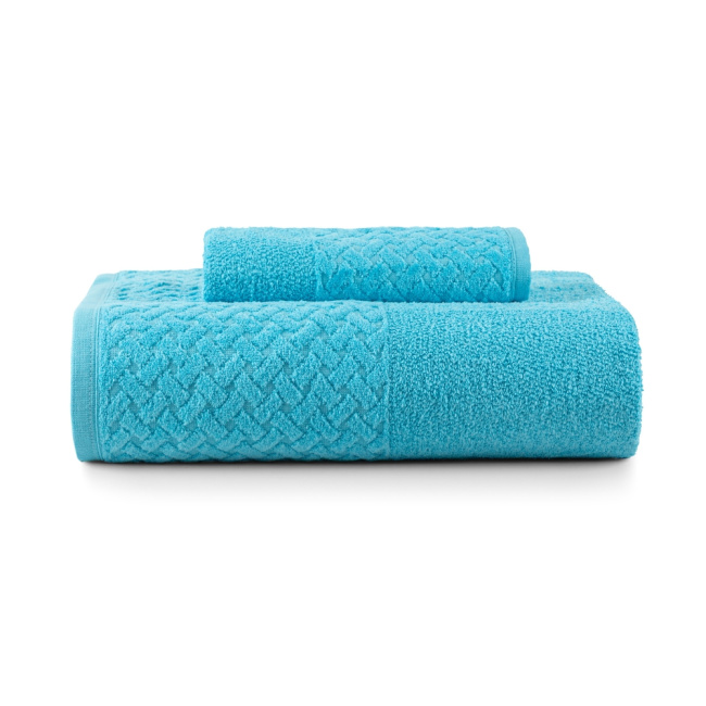 Jogo De Banho 2 Peças 380g/M² Finesse Toalhas 100% Algodão Azul Polar