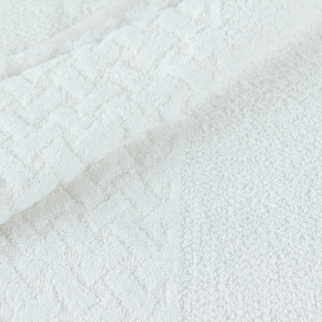 Jogo De Banho 2 Peças 380g/M² Finesse Toalhas 100% Algodão Off White