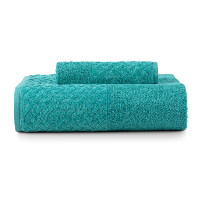 Jogo De Banho 2 Peças 380g/M² Finesse Toalhas 100% Algodão Verde Mediterrâneo