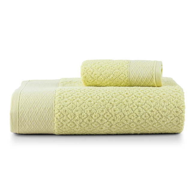 Jogo De Banho 2 Peças 430g/M² Capri Toalhas Banhão 100% Algodão Amarelo Brilhante