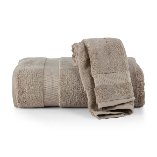 Jogo De Banho 2 Peças 500g/M² Toalhas Felpudas Super Soft Taupe