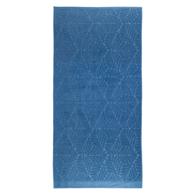 Jogo De Banho 4 Peças 100% Algodão 470g/M² Toalhas Banhão Oásis Azul Escuro/Azul Claro