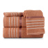 Jogo De Banho 4 Peças 350g/M² Toalhas Fio Penteado Nancy Coral