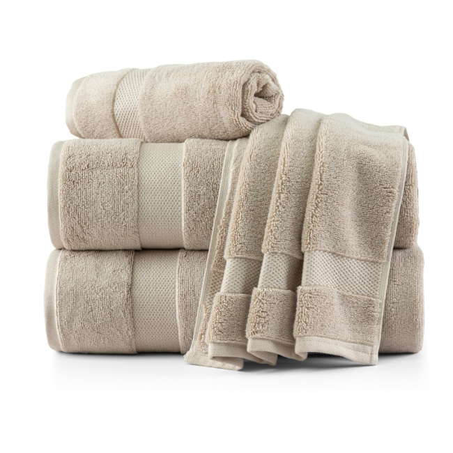 Jogo De Banho 4 Peças 500g/M² Toalhas Banhão Felpudas Super Soft Taupe