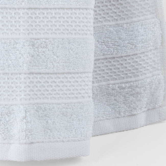 Jogo De Banho 5 Peças 430g/M² Comfort 100% Algodão Branco/Bambu