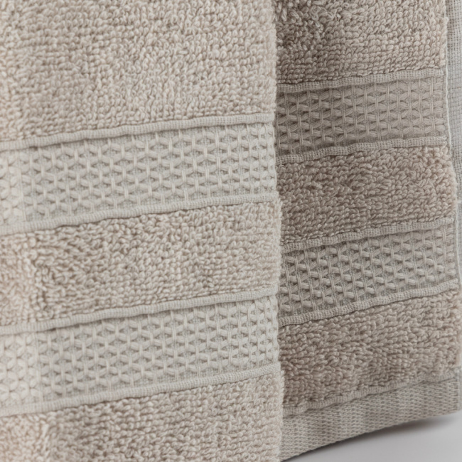 Jogo De Banho 5 Peças 430g/M² Comfort 100% Algodão Branco/Creme