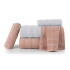 Jogo De Banho 5 Peças 430g/M² Comfort 100% Algodão Branco/Rosê
