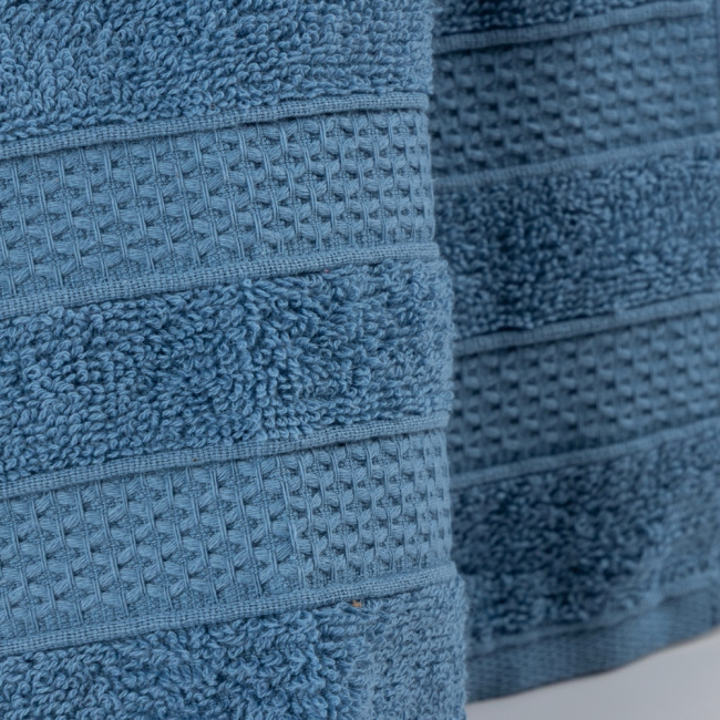 Jogo De Banho 5 Peças 430g/M² Comfort 100% Algodão Rosê/Jeans