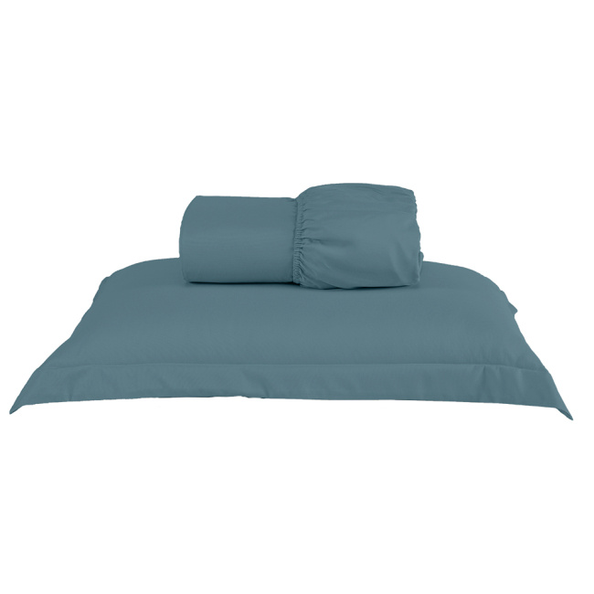 Jogo de Lençol Charme Percal 300 Fios Com Aba Americana Marinho