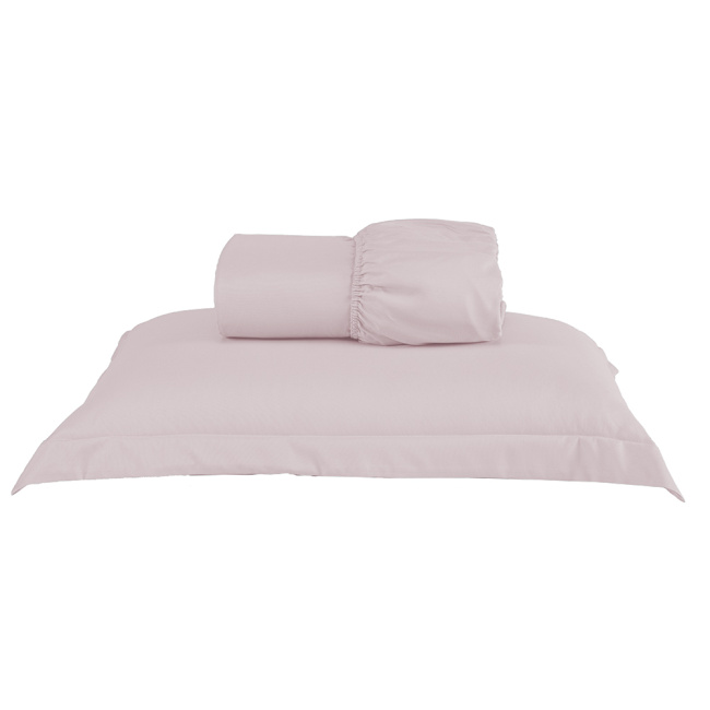 Jogo de Lençol Charme Percal 300 Fios Com Aba Americana Rosê
