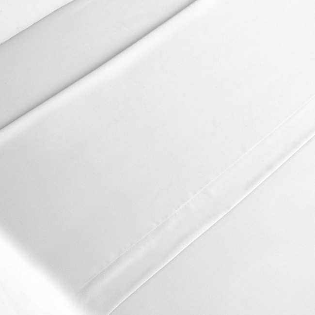 Jogo de Lençol Completo Percal 300 Fios Com Aba Americana Charme Branco