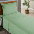Jogo de Lençol Completo Percal 300 Fios Com Aba Americana Charme Verde